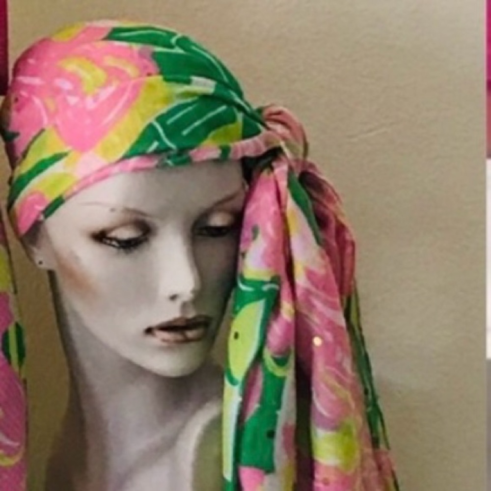 NWT LILLY PULITZER 20th Anniversary Target Collection Sequin FLAMINGO SCARF O/S